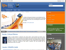 Tablet Screenshot of ipe-instituto.org.br